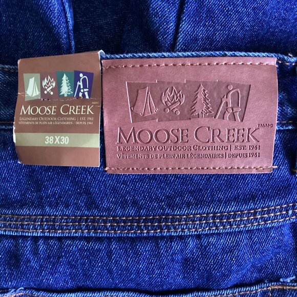 NWT Moose Creek Men’s Fleece Lined Work Outdoor Jeans Size 38 X 30 Hunting - Picture 12 of 13